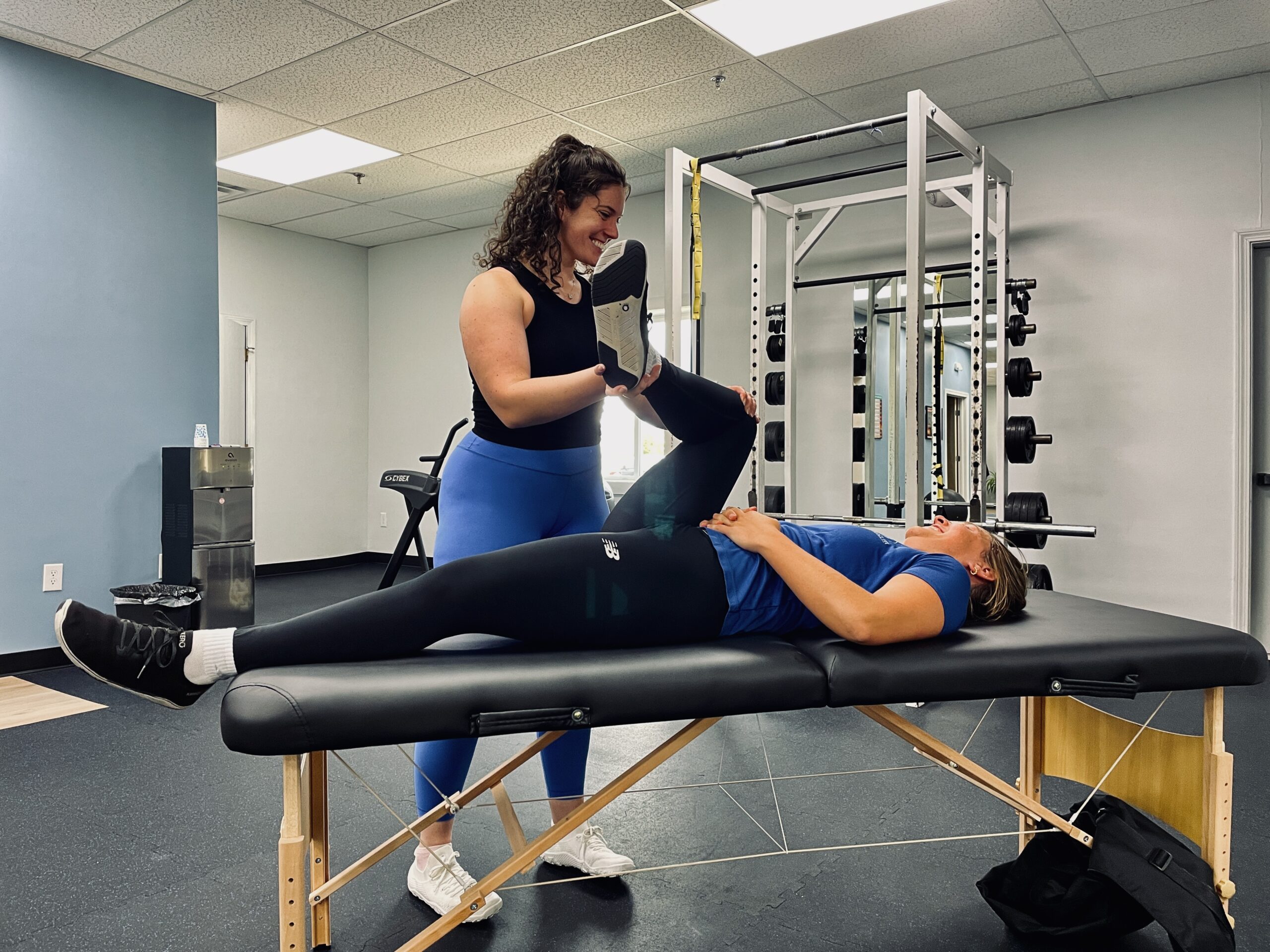 Guided stretching session